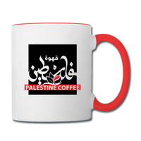 PALESTINE COFFEE MUG - white/red